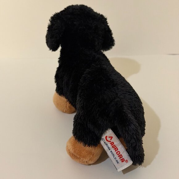 Fancy Pals Dachshund Dog Plush in Purse Heart Print Purse - Picture 10 of 12